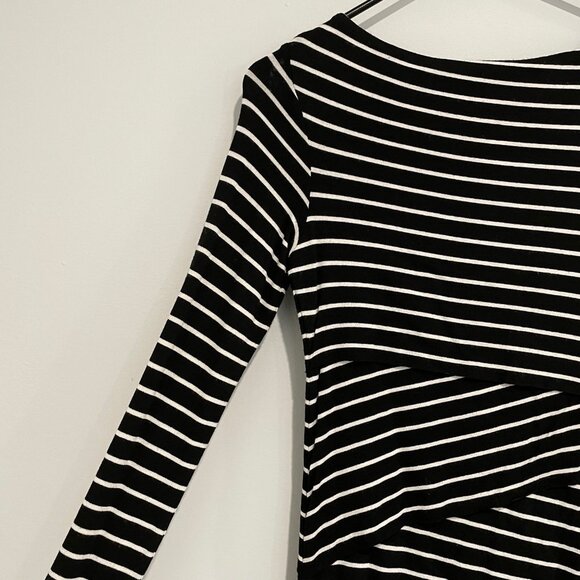 Bailey 44 Black and White Striped Long Sleeve Dress Size XS - Picture 8 of 8